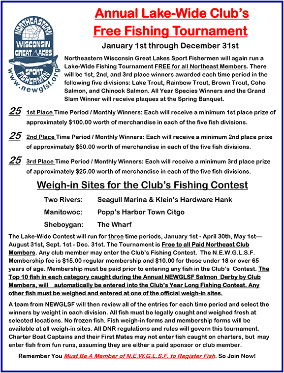 lake-wide tournament info